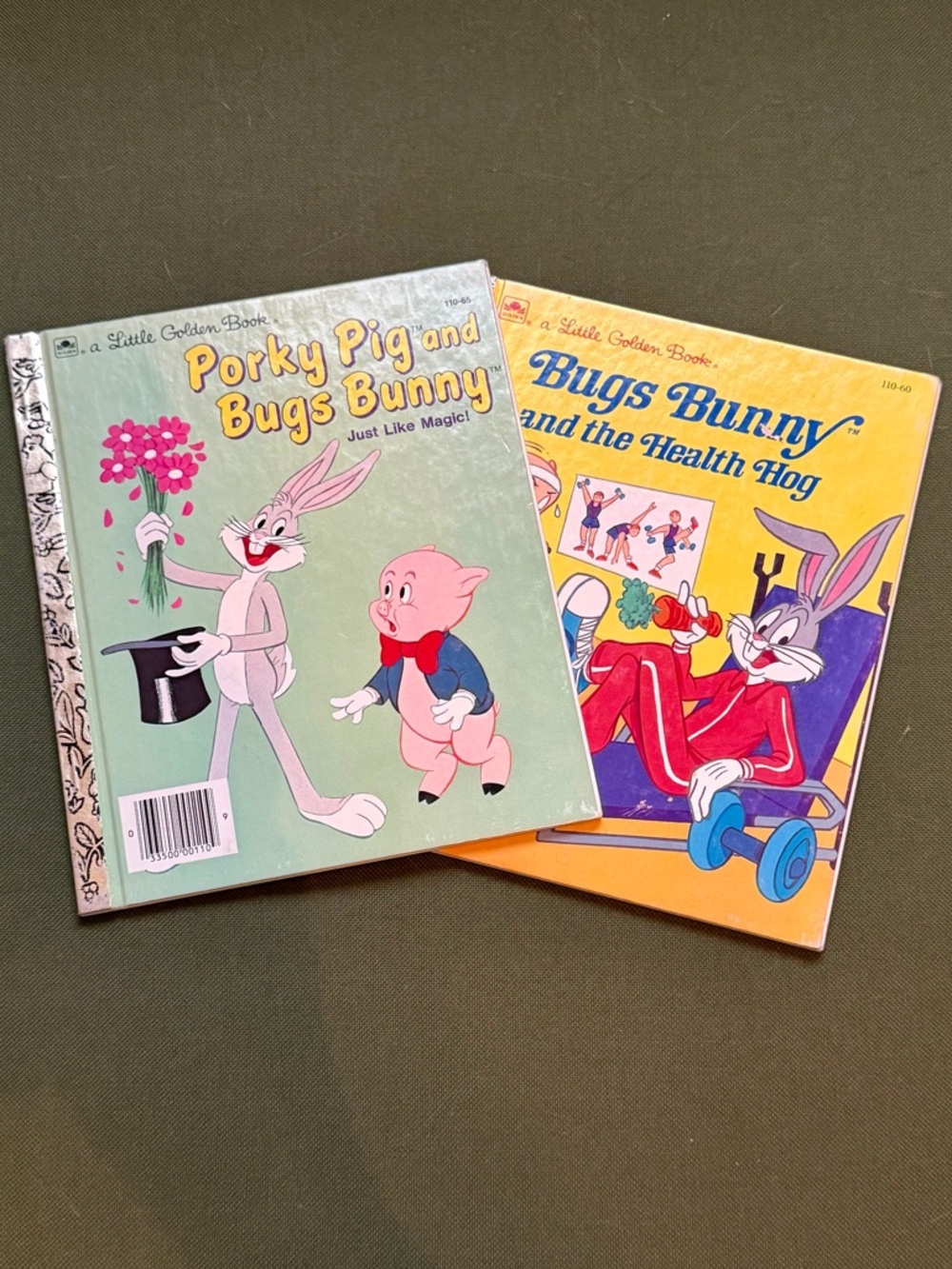 Vintage Little Golden Books: Porky Pig & Bugs Bunny/Bugs Bunny & the Health Hog